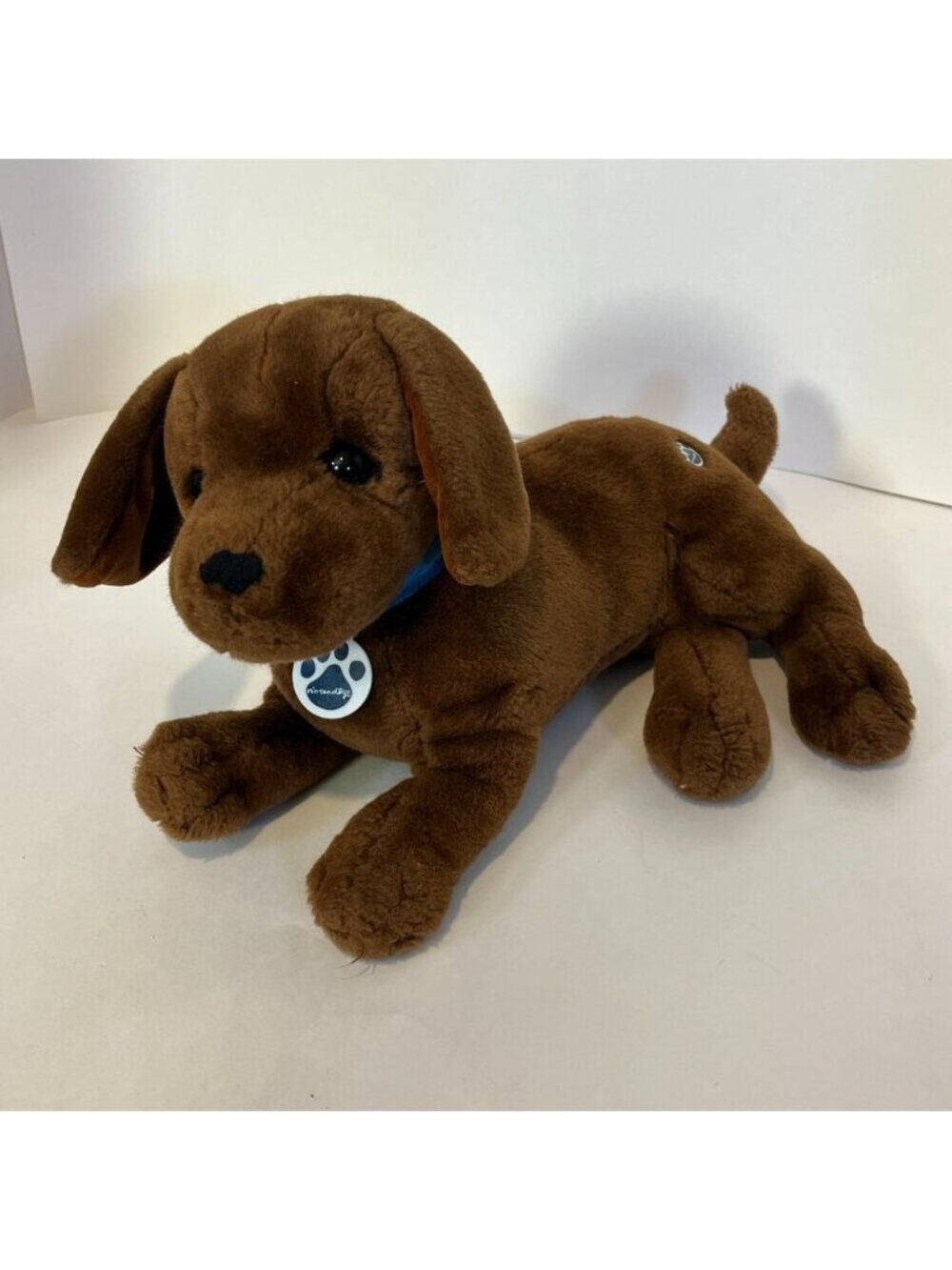 Vintage Nintendogs Chocolate Lab Plush Dog Nintendo 14" Stuffed Animal Toy Works